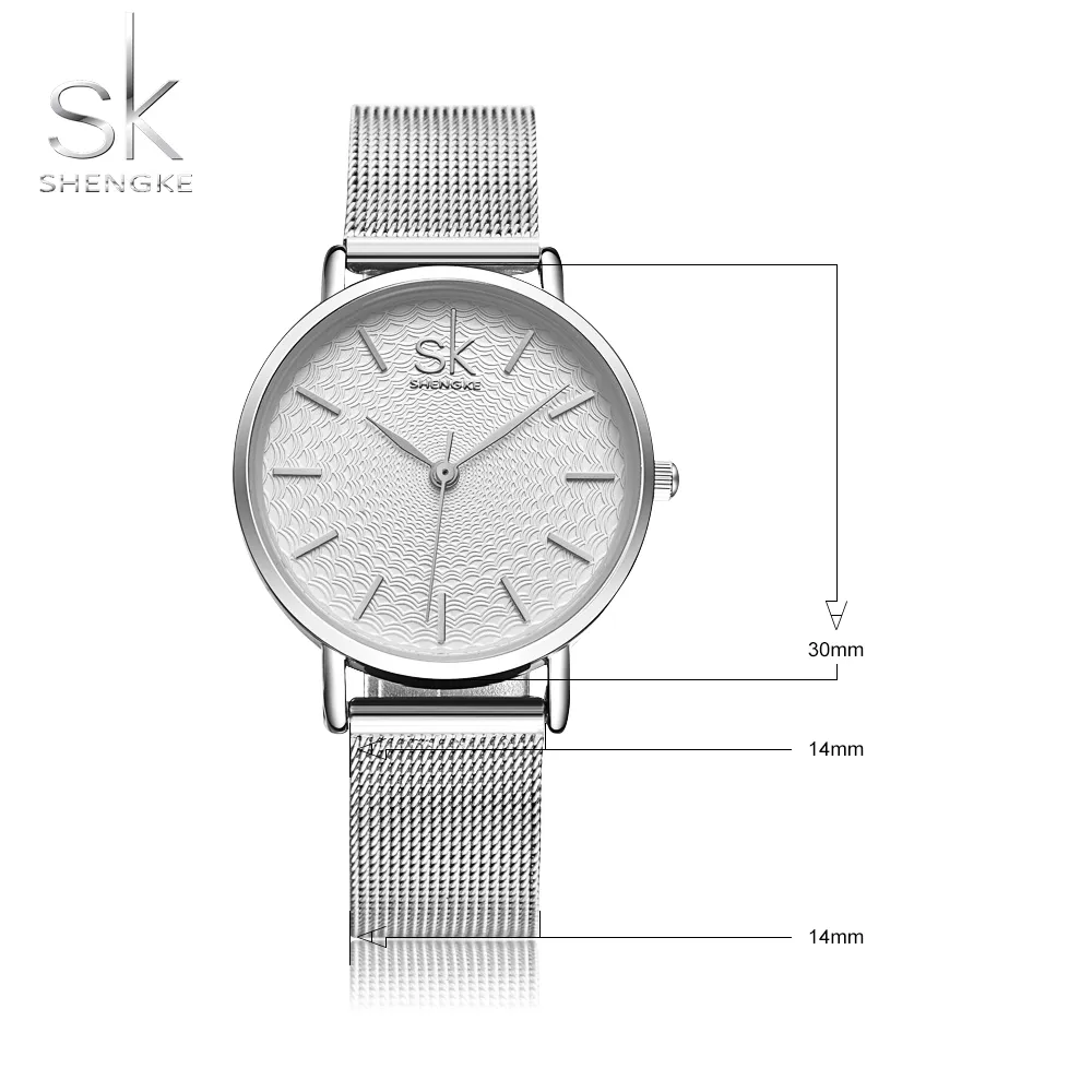 Shengke Luxury Women Watch Famous Golden Dial Fashion Design Bracelet Watches Ladies Women Wristwatches Relogio Femininos SK New236Y