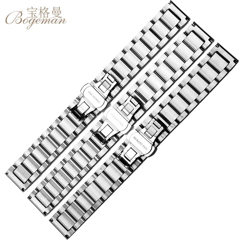 Bracelets de montre en acier inoxydable 316L, argent, 18mm, 20mm, 21mm, 22mm, 23mm, 24mm, en métal, Bracelet de montre, outil 278K