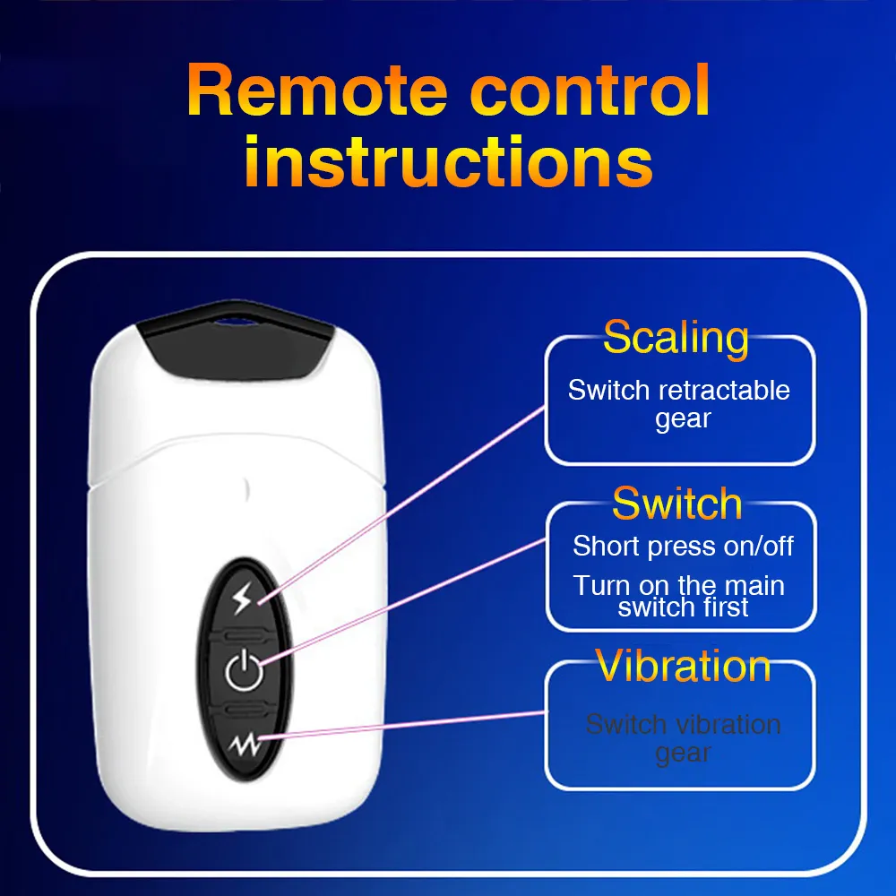 Wireless Remote Vibrator For Men Butt Automatic Telescopic Vibrating Male Prostate Massager Plug Anal Sex Toy Y2004221807471
