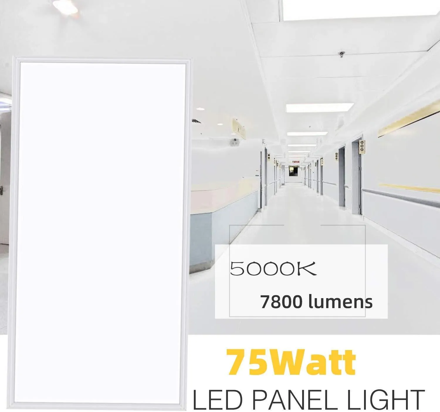 4-pack paneelverlichting 2x4 FT ETL-geregistreerd 0-10V dimbaar 5000K verlaagd plafond platte LED-lamp verzonken randverlichte trofferarmatuur281h