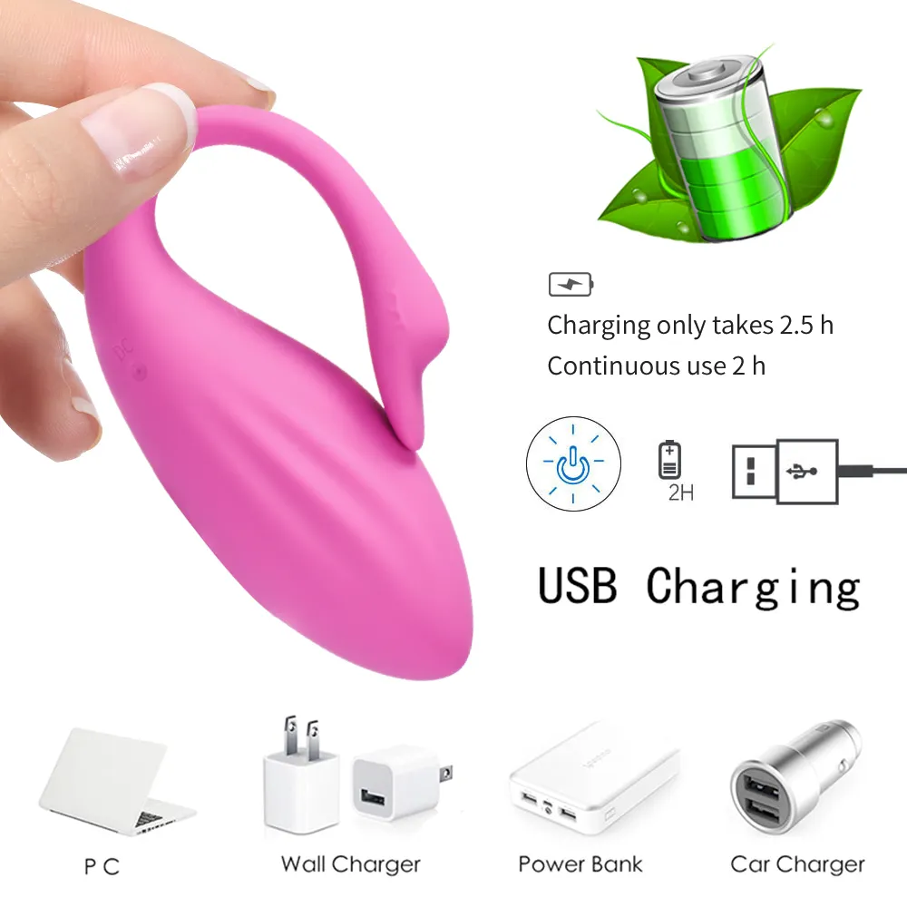 Bluetooth Vibrator Panties Vagina Ball Bluetooth USB Charge Wearable Dildo Clitoris Stimulator 7 Speed ​​Erotic Sex Toy for Women Y22671469