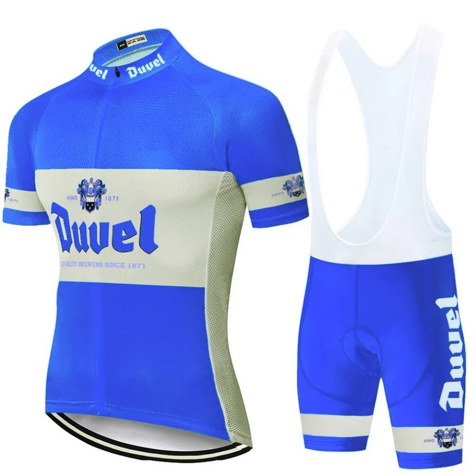 DUVEL beer MEN maillot de cyclisme ensemble rouge pro équipe vêtements de cyclisme 9D gel respirant pad VTT ROAD MOUNTAIN vêtements de vélo course clo vélo 263s