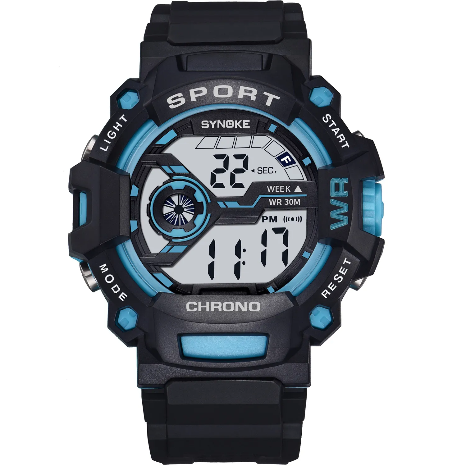 パナーファッションメンデジタルウォッチ防水屋外スポーツメンズスポーツリストウォッチLED MEN241Bの電子時計