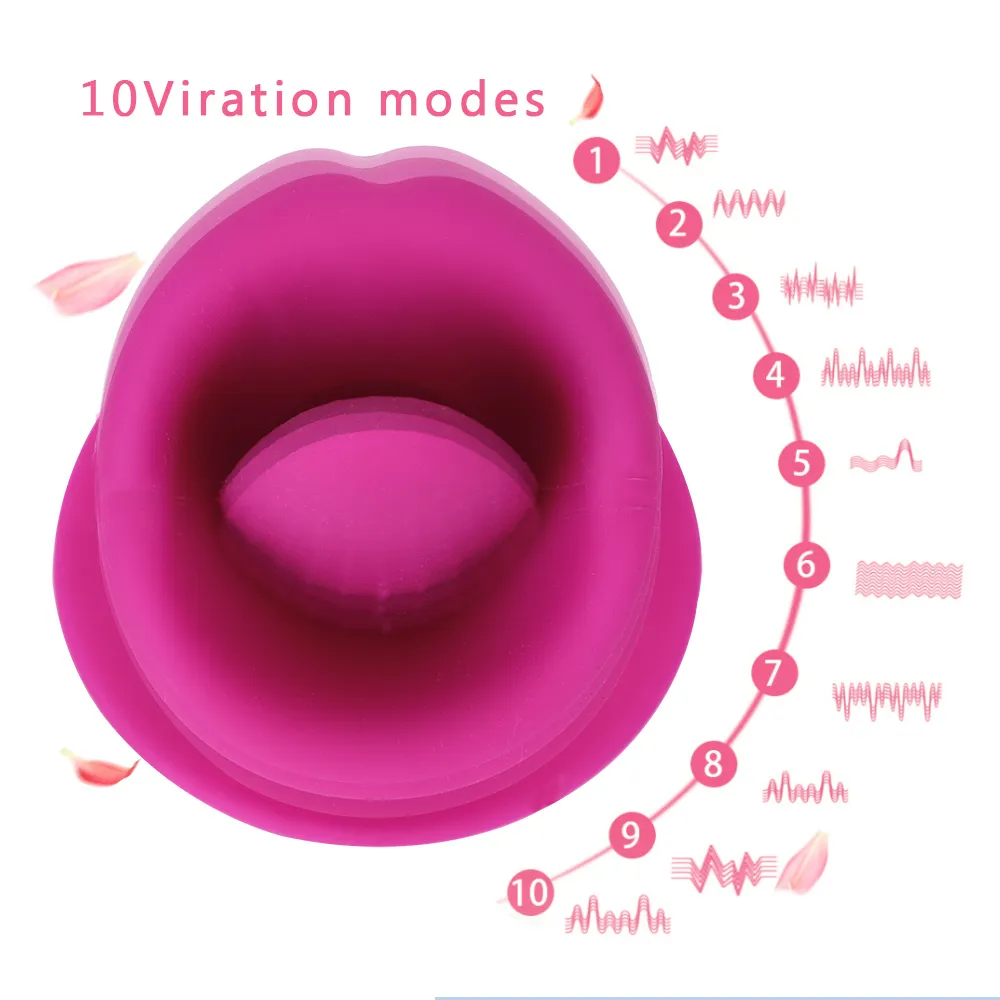Ikoky Tongue Vibrator Suck舐め10スピードニップルクリトリス刺激装置オーラルセックスマッサージャー女性オナニーの男性女性のための男女y19062702