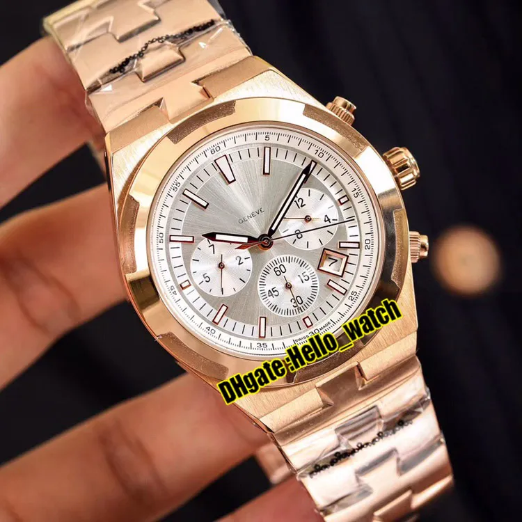 Дешевые новые за рубежом 5500V 000R-B435 Черный циферблат A2813 Автоматические мужские часы Дата Розовое золото Стальной браслет Высококачественные спортивные часы 2121