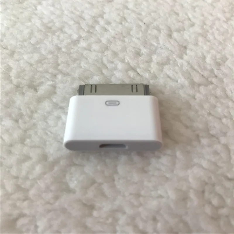 MICRO USB Vrouw tot 30 pin mannelijke adapter voor Apple4 iPad2/3 Android -telefoon Oude type connector plug aansluiting Wit