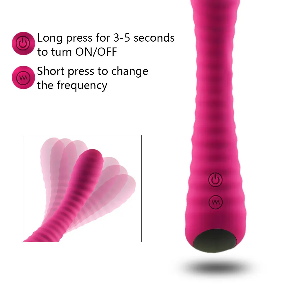 Silikonowa zabawka seksuowa dla kobiet lesbijka masturbator dorosły Analia elastyczna elastyczna wibrator dildo do ładowania USB 9 prędkości Produkty dla dorosłych SH16443155