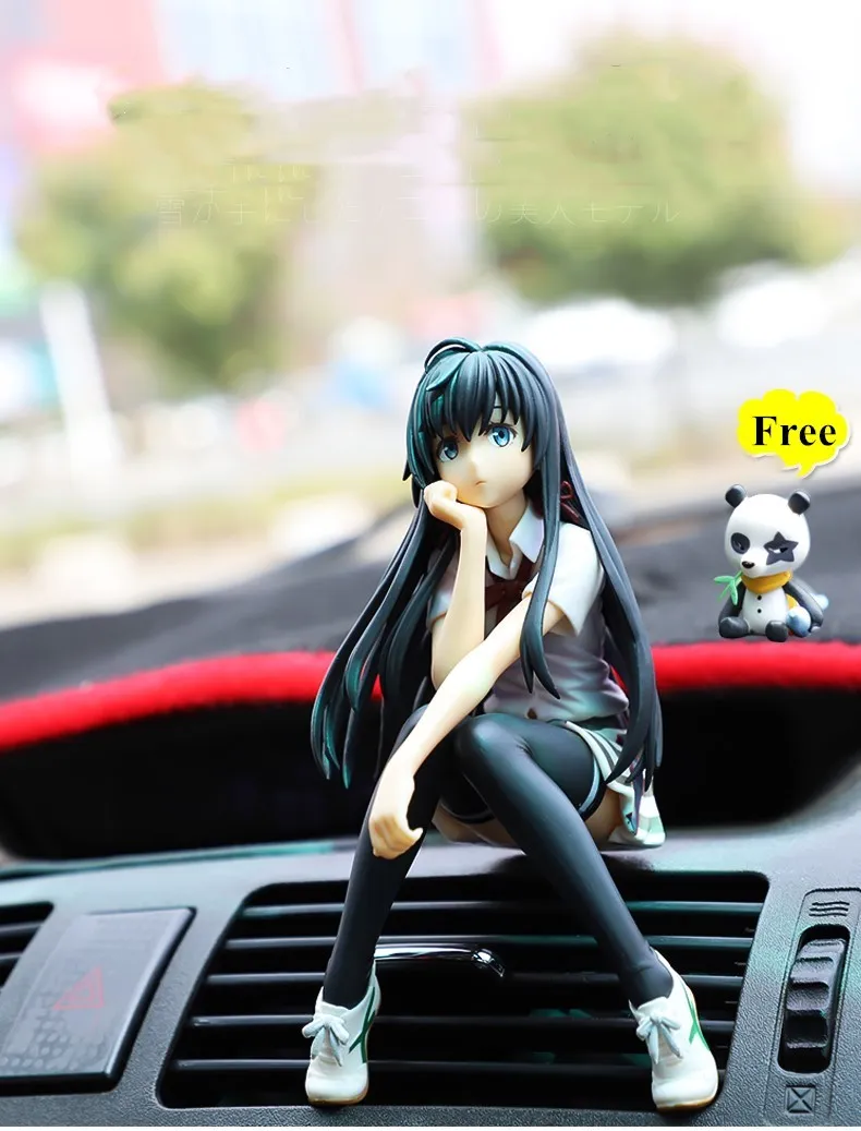 Ornamentos de carro estilo japonês, lindas meninas, controle interior de carro, mesa de casa, decoração, estatuetas, miniaturas, desenho animado, menina y209352019