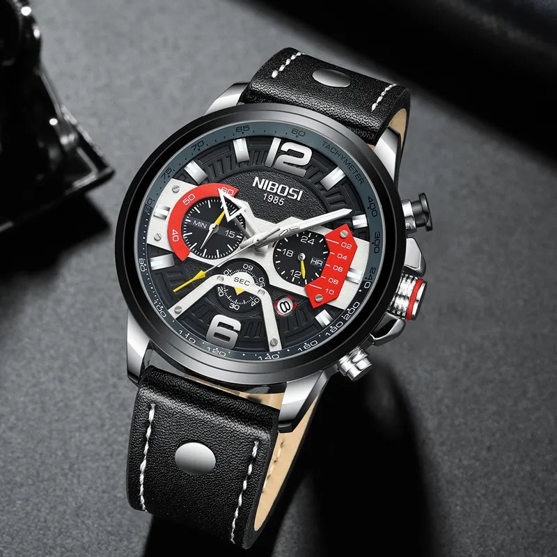 NIBOSI New Watch Men Brand Men Sport Watches Men's Quartz Clock Man Casual Military Waterproof Wrist Watch Relogio Masculino3116