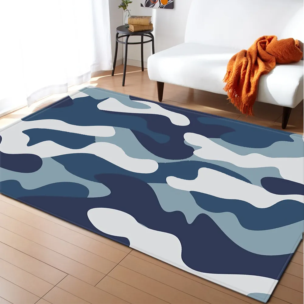 Home Decoration Carpet Area Rugs Flannel Camouflage Boys Bedroom Rug Floor Carpet Kids Rugs and Carpets for Living Room271L