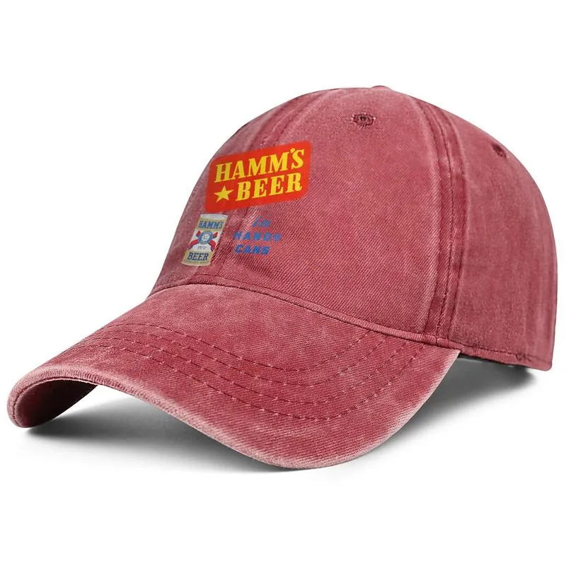 Hamms Bira Handy Cans Unisex denim beyzbol şapkası havalı takım moda şapka lakers sarı mor dudaklar kırmızı mavi üye bbdb eski for5903455
