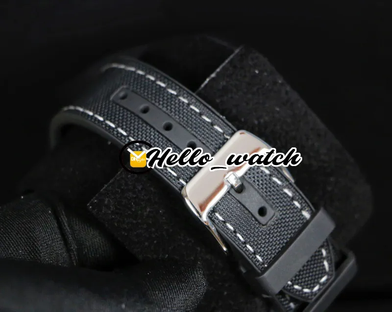 Luxury New Vanguard Date V45 SC DT Black PXL Silver Dial Automatic Mens Watch Steel Case gummi Rem Sport Gents Watches Hello WA310p