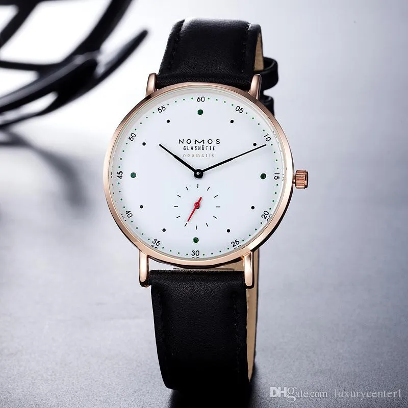 2022 nomos Mens Quartz Casual Watch stainless steel Male Clock small dials work Relogio Masculino Men Luxury Watches Quartz248d