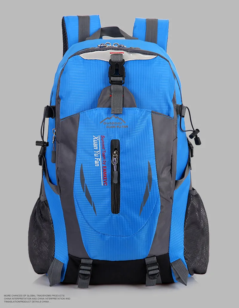 Stor 36-55L utomhus ryggsäck unisex resor multifunktionsklättring ryggsäckar vandring stora kapacitet ryggsäckar camping sportväskor259l