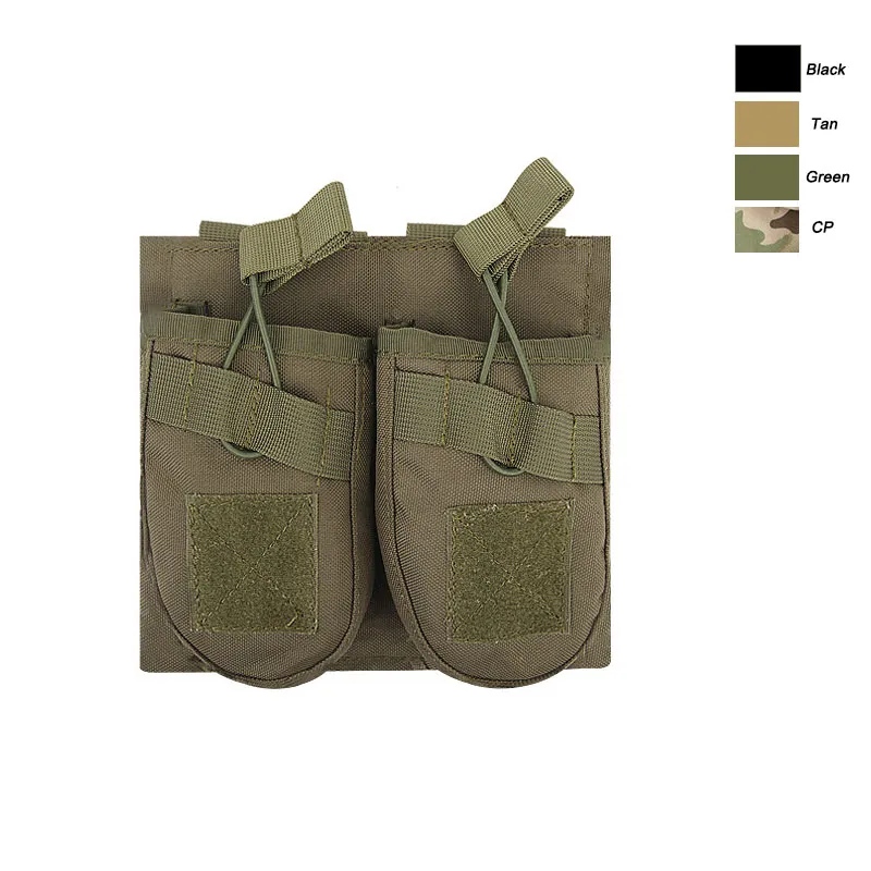 Custodia caricatore tattica MOLLE sport all'aria aperta BORSA Zaino Gilet Accessorio attrezzatura Custodia clip cartuccia con supporto caricatore NO11-547