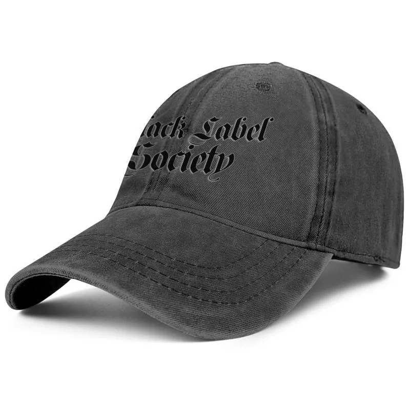 Black Label Society skalle svart för män och kvinnor baseball denim cap design monterad golf design din egen mode baseball anpassad tr9426008