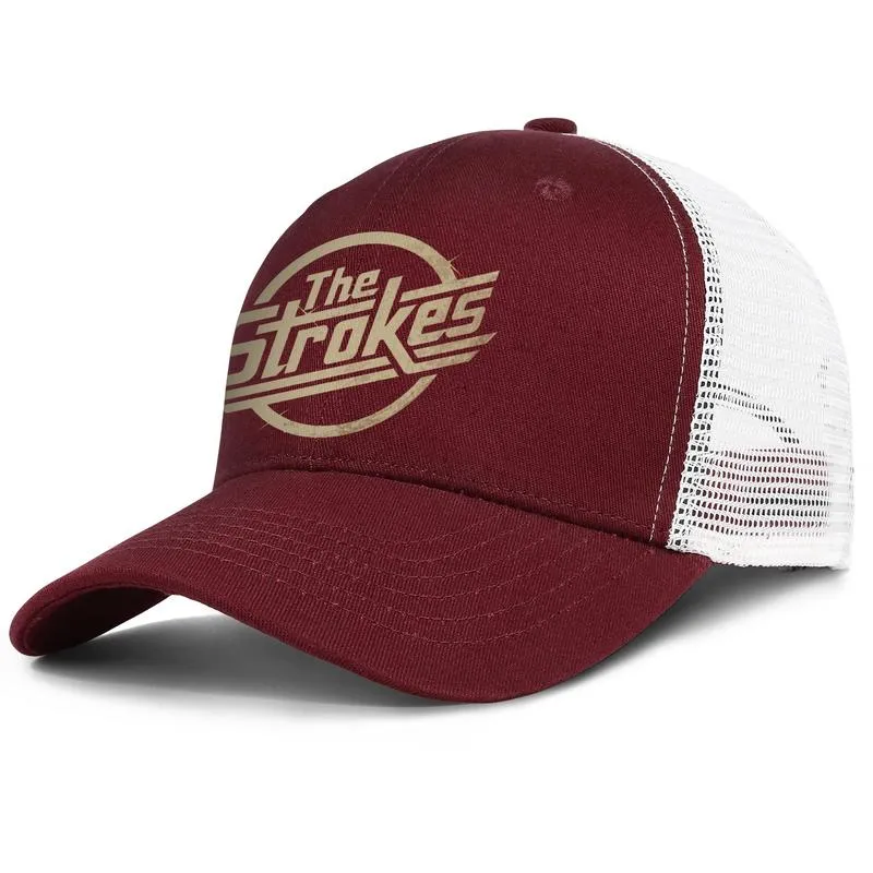 The Strokes Logo Mens and Womens justerbar Trucker Meshcap Design Vintage Cute Stylish Baseballhats Room On Fire Modern Age Comed1782344