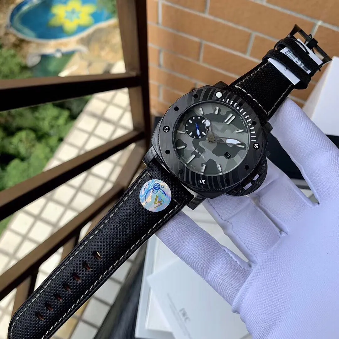 Super 131 Montre DE Luxe Verre saphir 47mm 16mm Mouvement automatique Montres Bracelet de montre en silicone avec boîtier en acier cristal 316187s