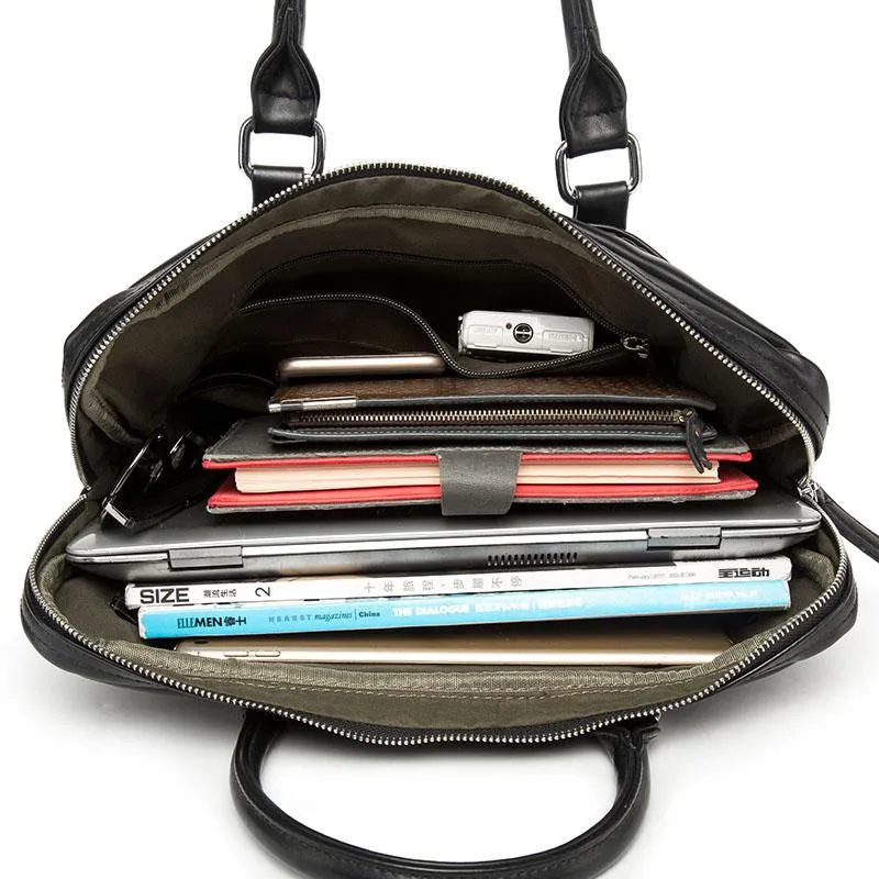 Feidikabolo słynna marka biznesowa męskie torby teczki man ramion torba skórzana laptop prosty męska torebka bolsa maleta256f