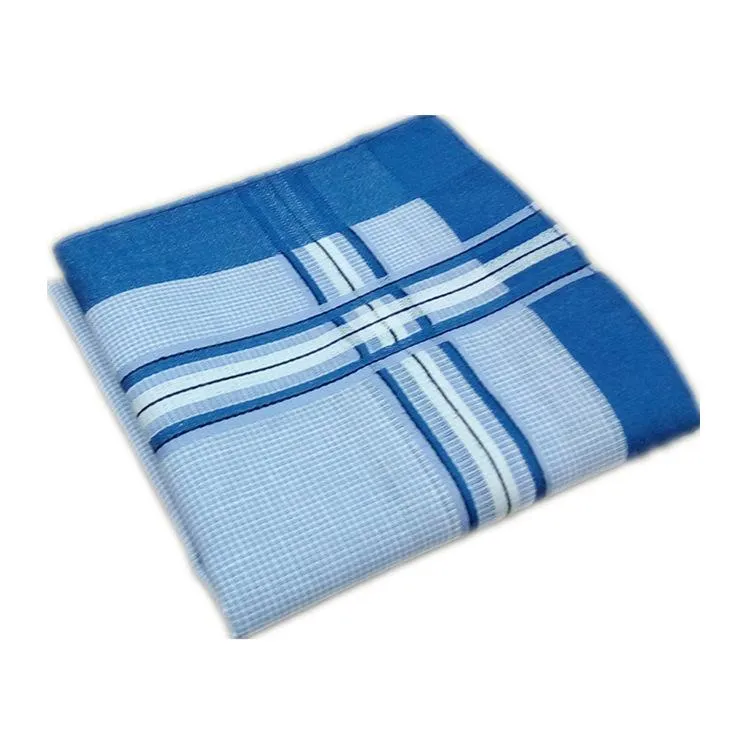 Men's handkerchief 43x43CM Cotton Plaid Outdoor sports small square Wipe sweat handkerchief