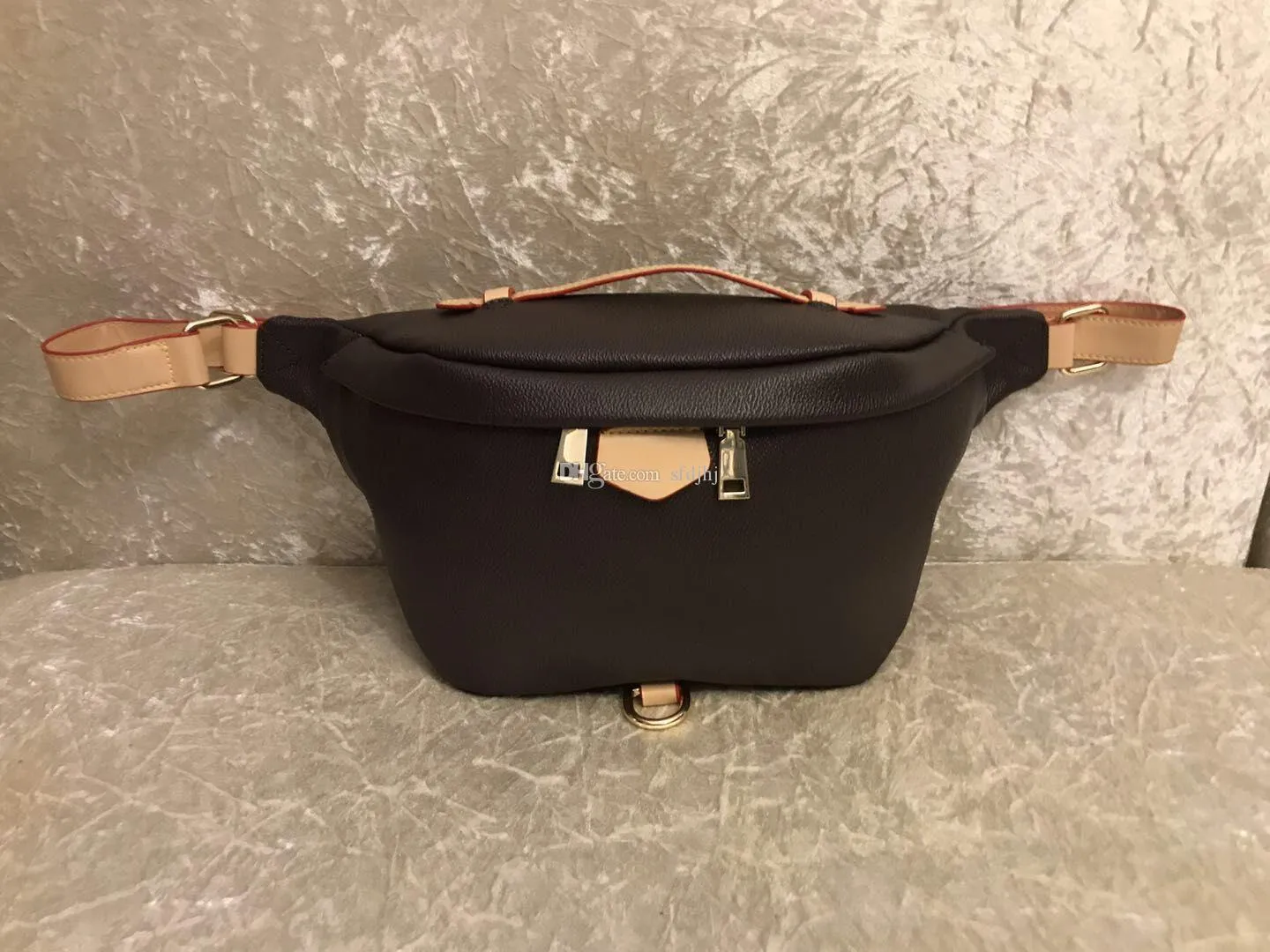 2022 VENDE a cintura totalmente nova Baga Pu Couro Bolsas de Flores Marrom Bolsas Mulheres Bolsa Bolsa Bolsa Lady Belt Belt Bag Men244l