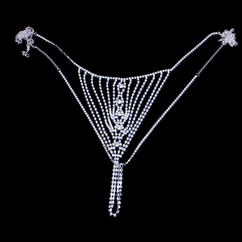 Stonefans Renkli Kristal Bralette İç çamaşırı Vücut Zinciri Kadınlar İçin Seksi Bling Rhinestone Sütyen ve Tanga Mücevher Partisi Hediyesi T2008143141