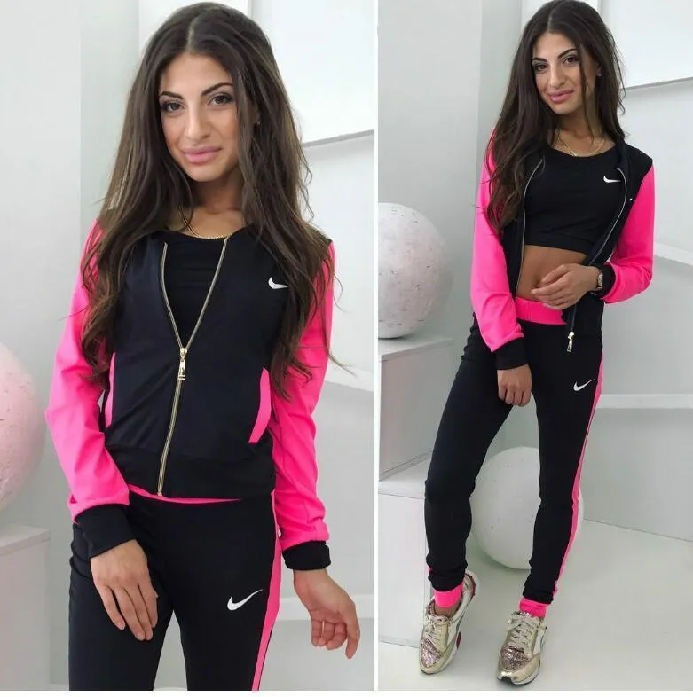 2019 Letters Women Sports Suits Pants Hoodies Tops Pullover Sweater ...