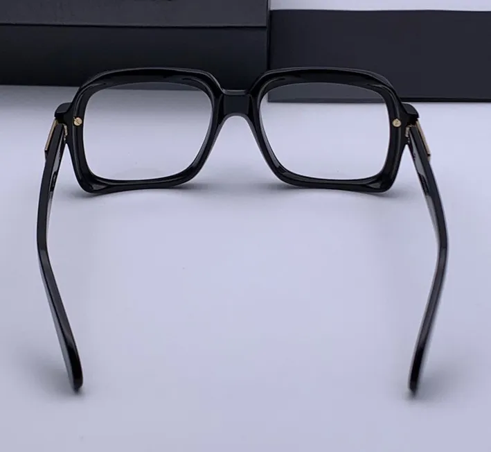Vintage Legends brillant noir or plastique carré lunettes lunettes 607 Sonnenbrille hommes lunettes de soleil nouveau avec boîte279h