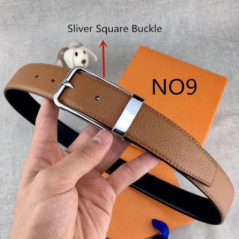 Belt Womens High Quality Genuine many Color optional fashion Cowhide Belts for Mens Box Available311o