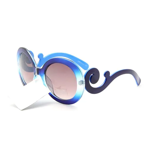 Fashion Retro Art Big Round Frame Sunglasses Top Quality Glasses Woman Summer Shades Colored UV400 With Box Cat Eye Decorative Mod341I