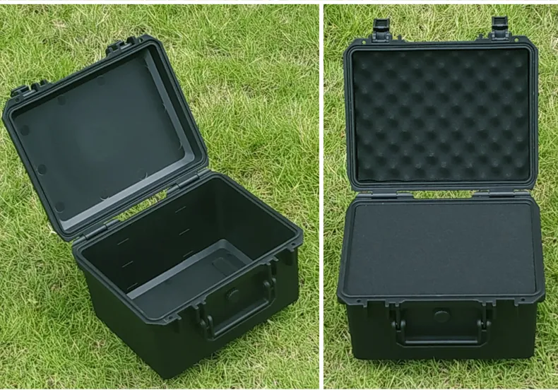 도구 상자 275x235x166mm 계기기 플라스틱 밀봉 방수 충격 방지 안전 장비 케이스 휴대용 하드 박스 내부 폼이있는 휴대용 하드 박스 219J