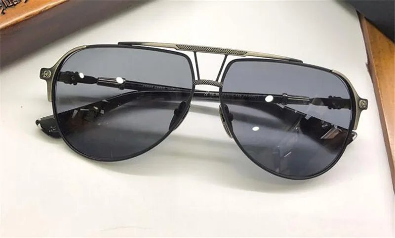 Nouveaux hommes des lunettes de soleil Designes de soleil New York NEW YORK Designer Sungasses Pilot Metal Frame Rebing Polarisé Lens Goggles Style UV400 LENS336U