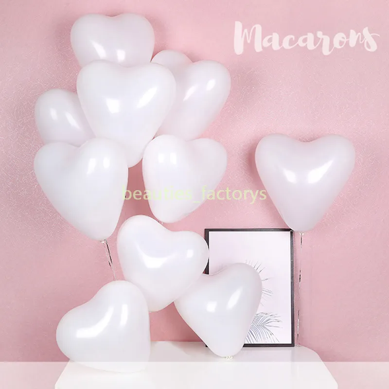 Macarons Kolor Heart Balloony 12 Wedding Pastel Lateks Balloon Festival impreza Zabarcia Wedding Room Dekoracja 2165