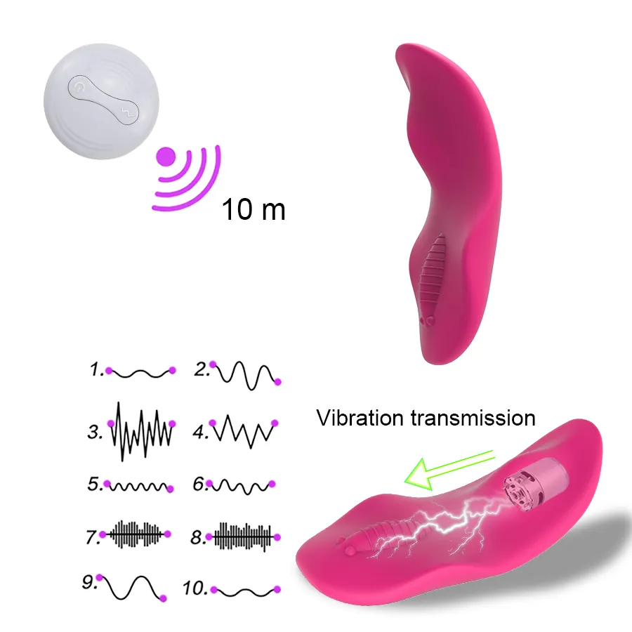 Khalesex Clitoral Stimulator Wireless Remote Control Panty Wearable Vibrator Invisible Vibrating Egg Adult Sex toys for Women Y2004059451