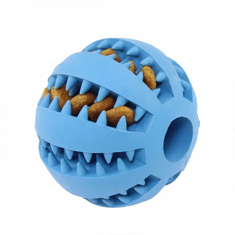 インタラクティブなおもちゃペット猫犬噛むおもちゃのおもちゃ歯クリーニングボールペット犬のおもちゃストレッチラバー漏れボールペット猫犬6772179