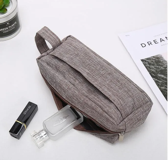 Women Men Men Pvc Grey Plain Laign Sport Sport Cosmetic Bag Outdoor