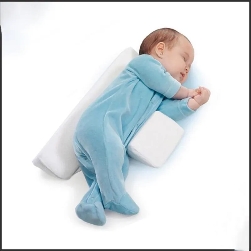 Baby Wishes Infant Sleep Pillow Baby Side sleeper Pro pillow positioner anti roll cushion prevent flat head bedding261e