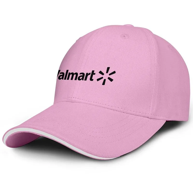Unisex Walmart Compras en línea Sitio oficial Fashion Baseball Sandwich Sandwich Hat en blanco Camina de camiones Sitio web Aplicaciones Logotipo Pink 214U