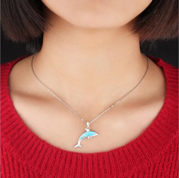 Nieuwste Chinese fabriek verkoopt direct kerstvakantie mode legering ketting voor vrouw dolfijn ketting 201K