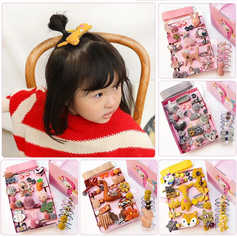 Baby Hair Clips Cartoon Kids Headband Cute Bow Flower Children Hairpin Barrettes Headwear Accessories NO BOX
