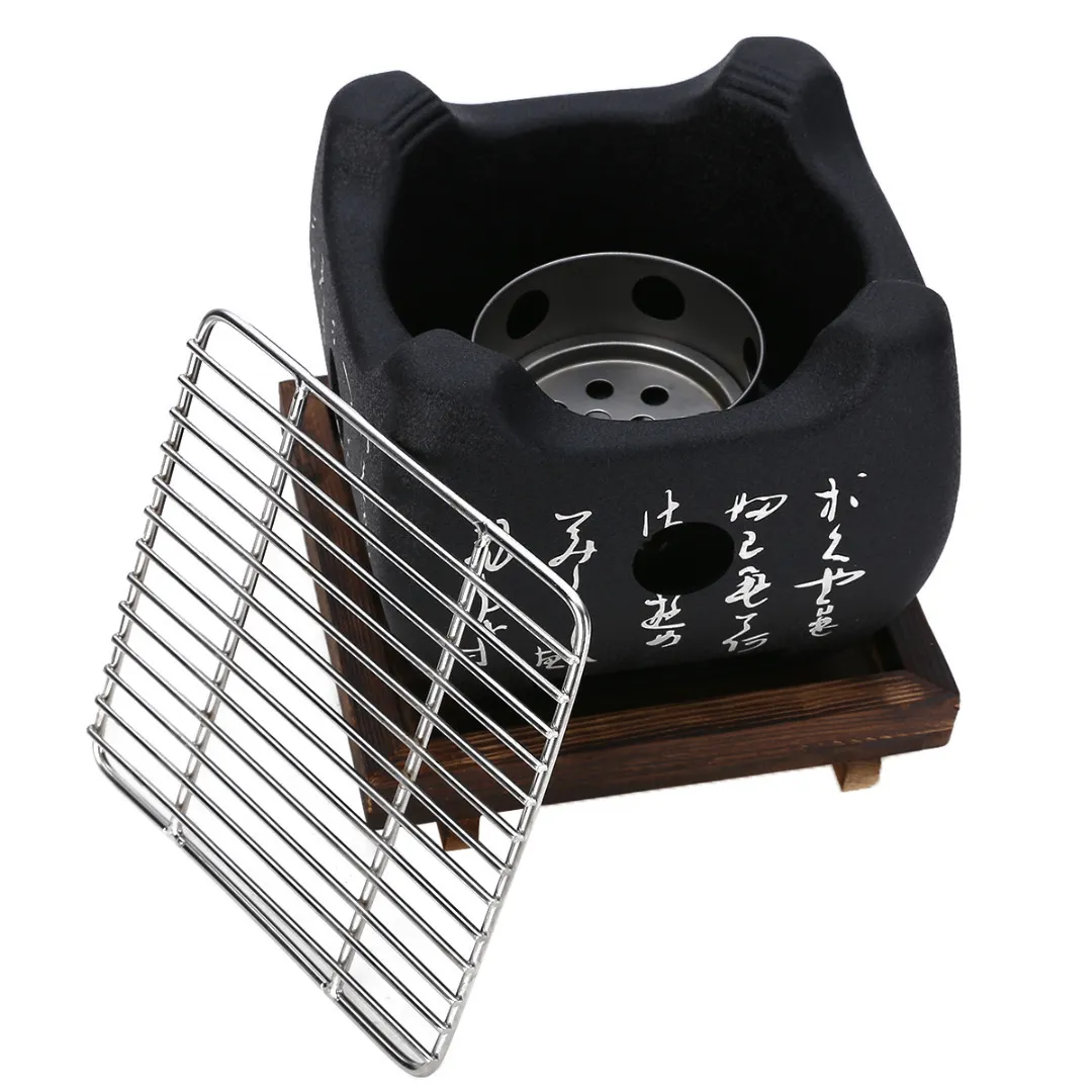 Japanese Korean Barbecue Grill Food Carbon Furnace Barbecue Stove Cooking Oven Alcohol Grill Household BBQ Tools S/M/L