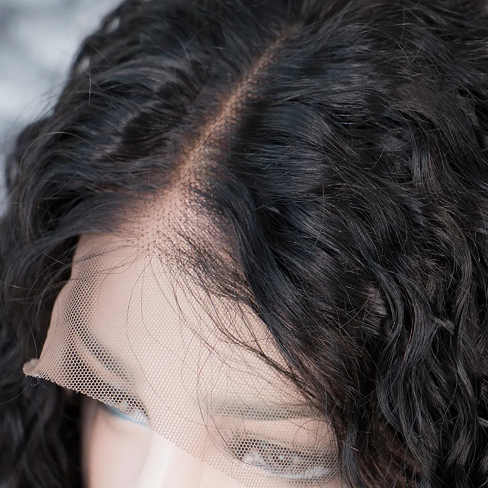 Bob encaracolado peruca 13x4 frente do laço perucas de cabelo humano para preto feminino cabelo remy brasileiro pré arrancado com cabelo do bebê 5661191