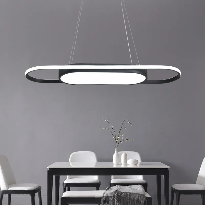 사무실 부엌을위한 LICAN 현대식 LED 펜던트 조명 광택 LAMPARAS DE TECHO COLGANTE MODERYA PENTNANT LAMP 서스펜션 LUMINAIRE278W