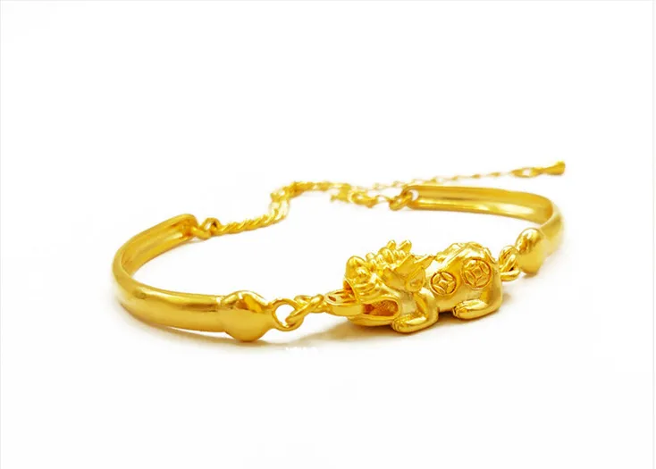 LY01 pixiu ruby pixiu bracelet female models simulation long time no color gold plated 18K or 24k gold fashion jewelry gift277f