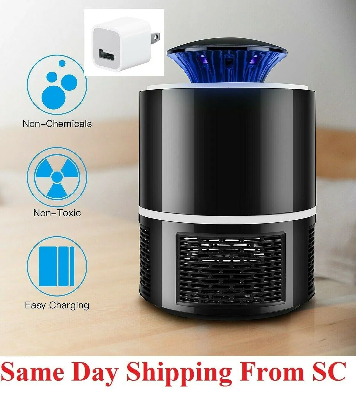 New Electric Fly Bug Mosquito Insect Killer LED Light Trap Control Lamp Pest USB Photocatalyst Lampada repellente zanzare Repellente zanzare