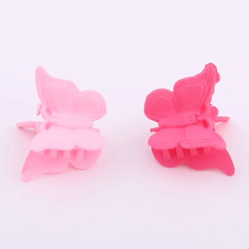 Hair Accessories Mini Hair Claws For Baby Clamps Colors Plastic Clips Butterfly Design Children2528