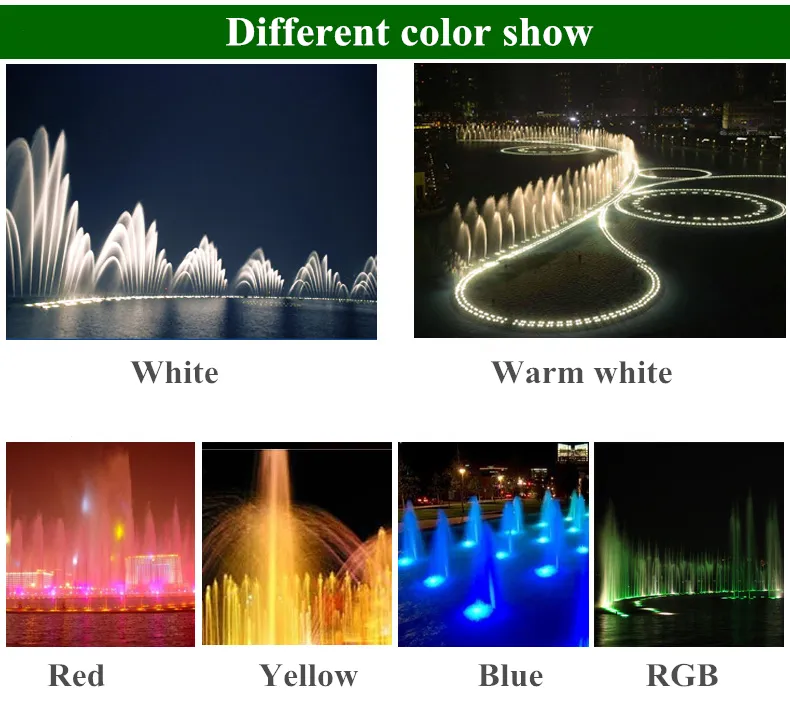 JML تحت الماء أضواء نافورة 6W 24V IP68 إضاءة مضخة المياه الغاطسة للحديقة في الهواء الطلق نافورة الإضاءة المورد 241H