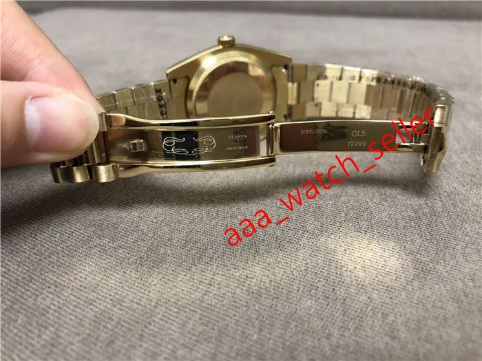 Mistrz Wysokiej jakości luksusowe męskie zegarek 40 mm dzień 228239 228238 All Black Dial Fled Bezel Prezydent Bransoletka Menchanical Autom218h