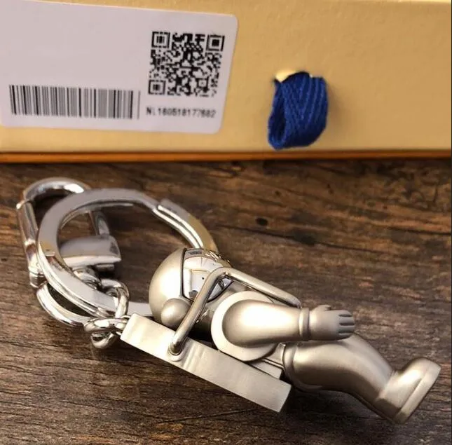 2019 Spaceman nyckelkedjan tillbehör Fashion Car Key Chain Accessories Men och Women Pendant Box Packaging209L