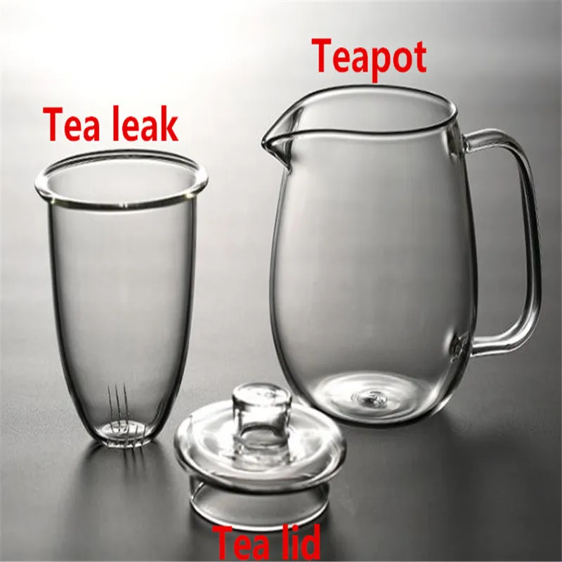 Infusores de té Teaware Tetera doméstica capaz de soportar filtro de alta temperatura Filtro de vidrio interno Colador de cerveza Flores Hojas Raíces, etc262v